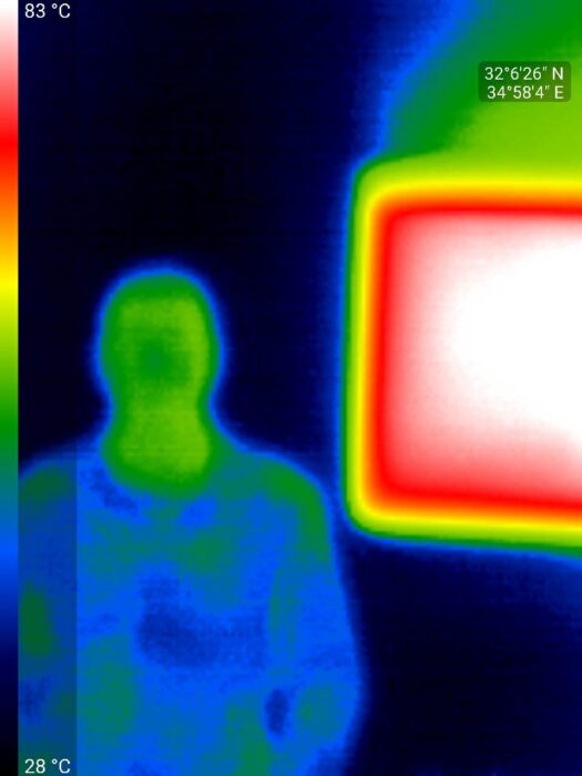 Picture thermal + human